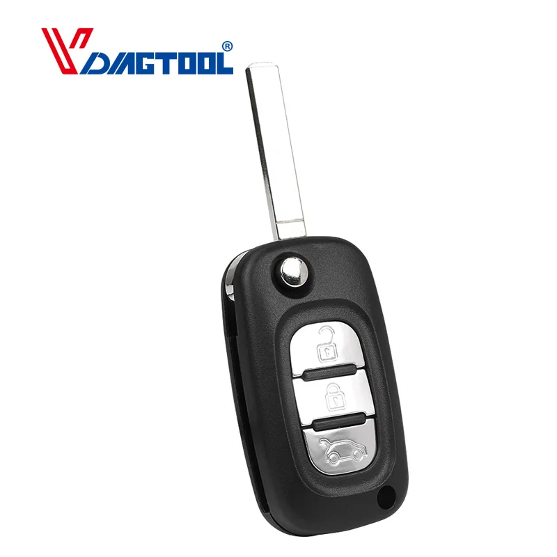 Vdiagtool Новый Сменный Чехол для телефона с 3 кнопками флип чехол Renault Clio Kangoo Modus Megane