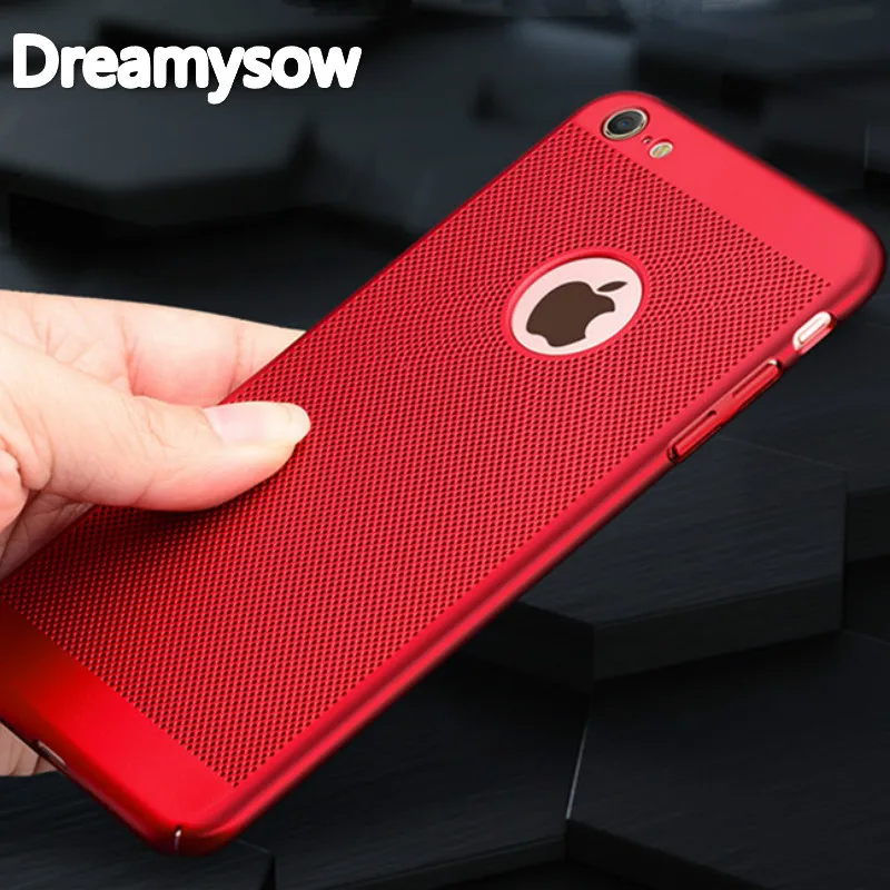 

Hard PC Ultra Thin cases for iPhone XR XS max 10 X 8 7 6 6S Plus 5 5S SE Heat Dissipate hollow Phone Case Matte Protective Cover