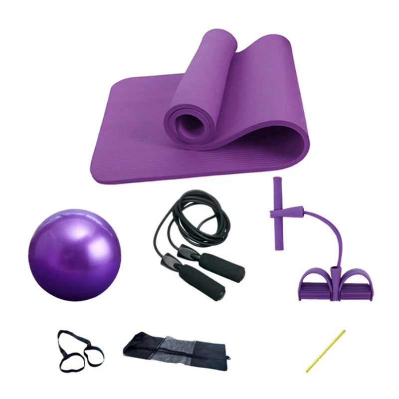 Yoga Mat Set Of 4pcs 10mm Fitness Gym Yoga Ball Ballon Fitball Rope Skipping Pilates Ball Exercise Mat Yoga Set Yoga Mat Set Yoga Matexercise Mat Aliexpress