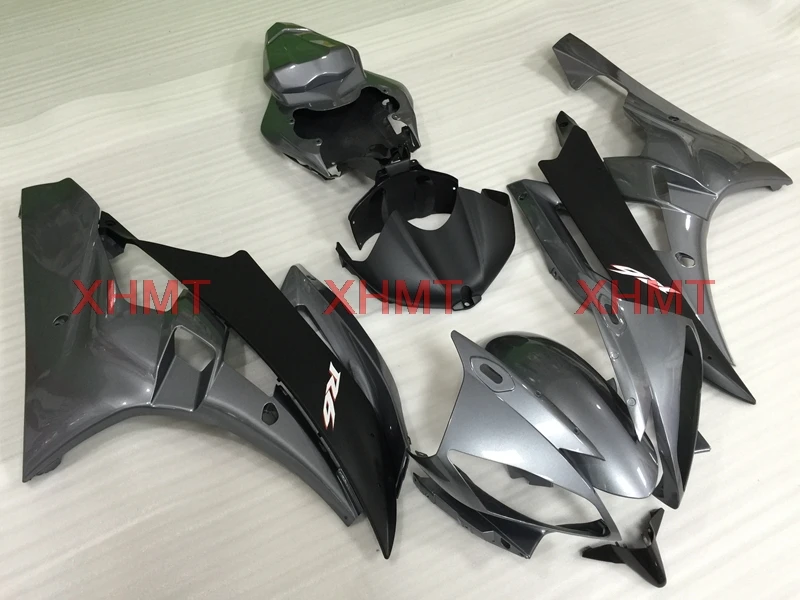 Для YAMAHA YZFR6 2006-2007 наборы кузова YZFR6 06 Пластиковые обтекатели YZFR6 2007 Черный Серебряный обтекатель комплекты