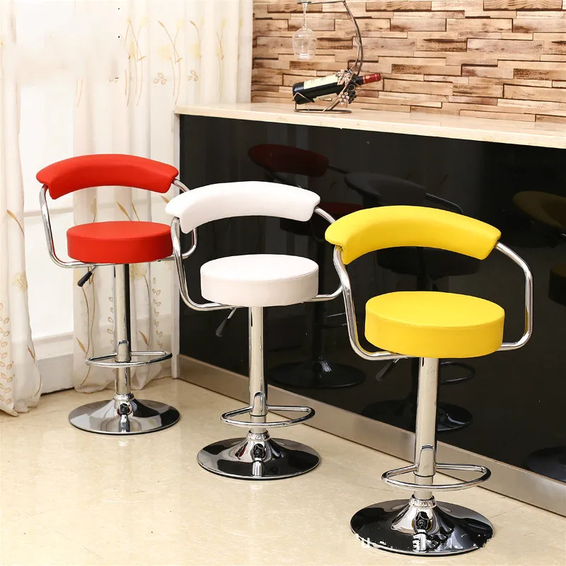 High quality Hot Selling Liftable Bar Chair PU Leather Bar stool comfortable European style Highchair