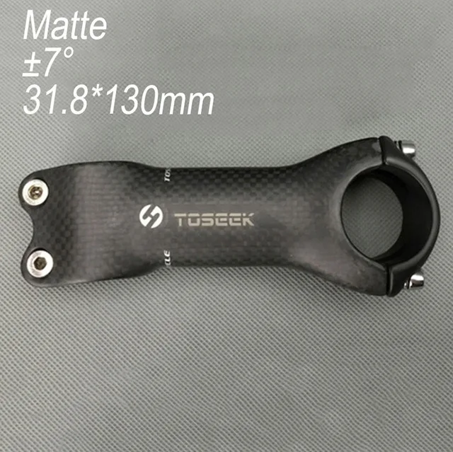 TOSEEK 3K полностью углеродное волокно 7 градусов велосипедный стержень дорожный велосипед MTB велосипедный стебли 31,8*60 мм/70 мм/80 мм/90 мм/100 мм/110 мм/120 мм/130 мм/мм - Цвет: Синий