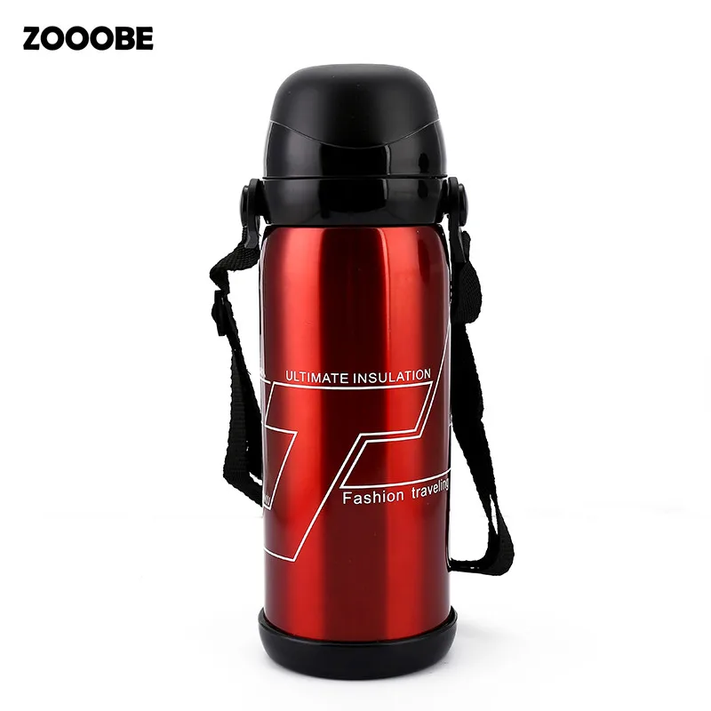 ZOOOBE 800 мл Термос вакуумная бутылка из нержавеющей стали Изолированная две крышки