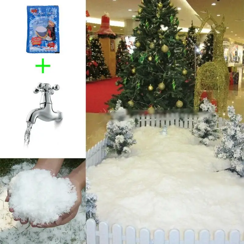 Magic Instant Snow Fake Artificial Snowflake Powder Festival Party