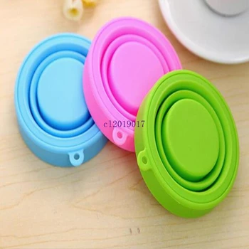 

Portable Silicone Telescopic Collapsible Retractable Folding Cup Candy Outdoor Camping Travel Tableware cup camping#28