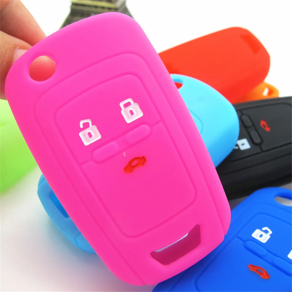 

car key cover Silicone case set holder For Chevrolet Cruze captiva 2014 Spark Onix Volt Aveo Sonic keyless Skin car accessories