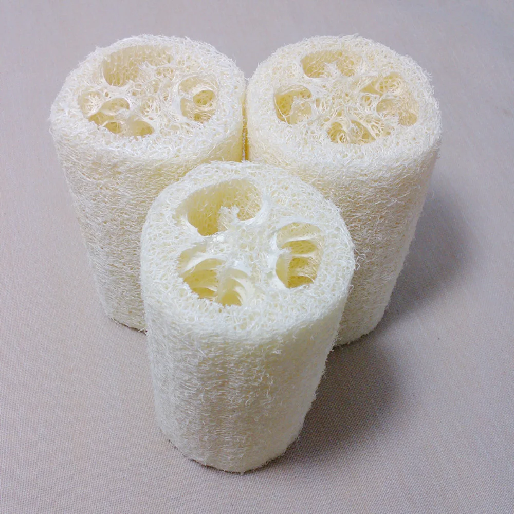 6x натуральный Luffa Loofa отшелушивающая Ванна губка для душа скруббер