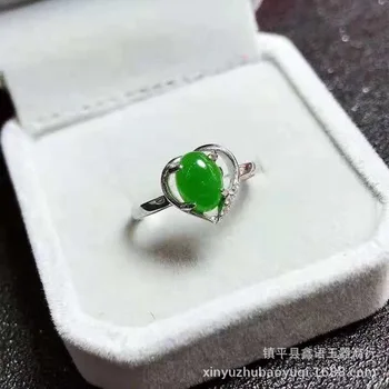 

2020 Hot Sale Top Fashion Women Jasper Palladium Anel Feminino Manufacturers Wholesale Ring 925 Inlaid Hetian Stone Surface Ice