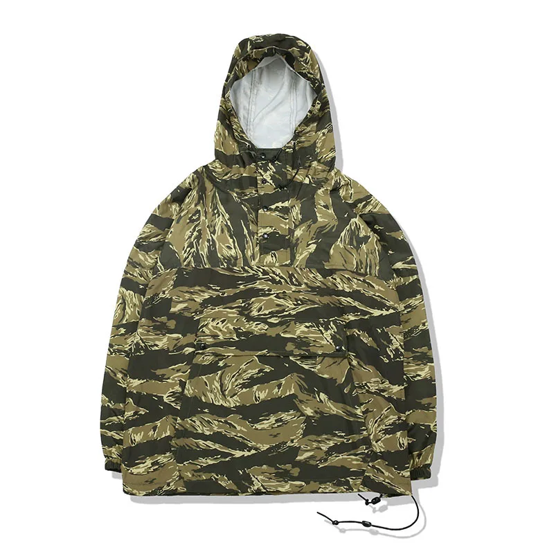 Camouflage Hoodie Jacket Hippie Hemping Sun Protection Men Women