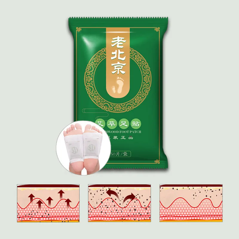 

100pcs(50bags+50 Adhesives) Foot Detox Patch Wormwood Lavender Foot Pads Remove Toxins Body Slimming Anti Swelling Feet Care Pad