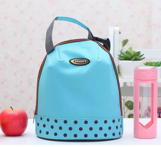 Водонепроницаемый для пикника, Термические охлаждающая сумка сумки обед мешок контейнер для пищевых продуктов утепленная Портативный контейнер в холодильник для Для женщин детей - Цвет: Синий