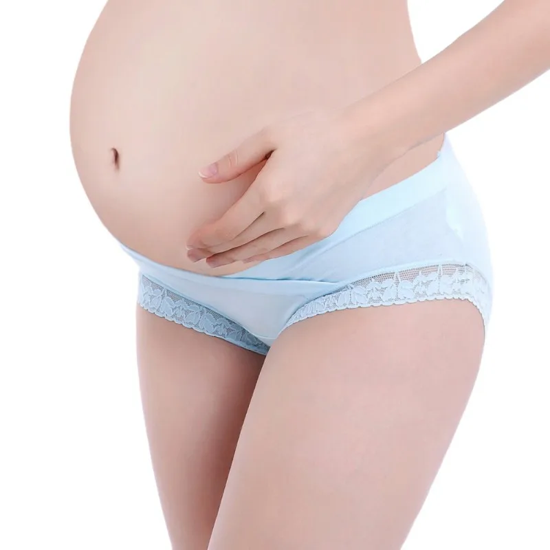 

Pregnant Women Underwear Lingeries Cotton Panties Pregnancy Shorts Low Waist Mother Support Cartoon Postpartum Briefs Y13