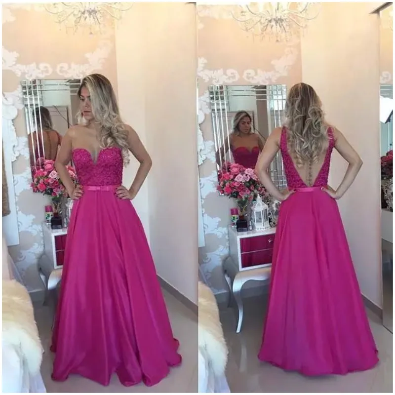 Árabe Fucsia Vestidos de Noche de Barato de dama de Honor Vestidos Atractivos de La Celebridad Ocasión de Vestidos de Festa AliExpress