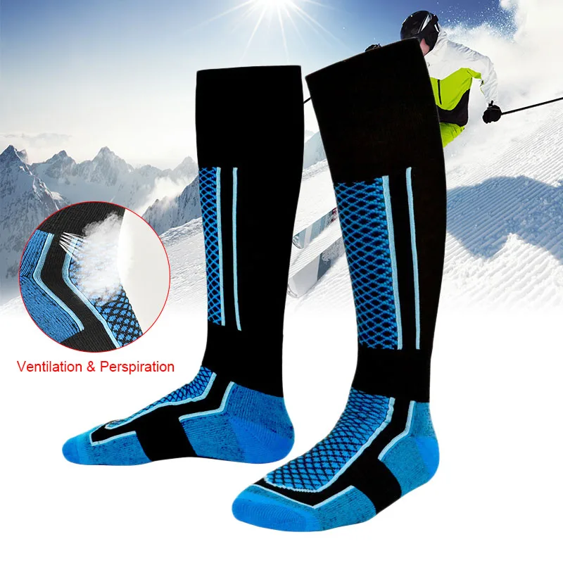 

1 Pair Adult Knee High Athletic Soccer Socks Towel Cotton Compression Long Sport Football Socks H9