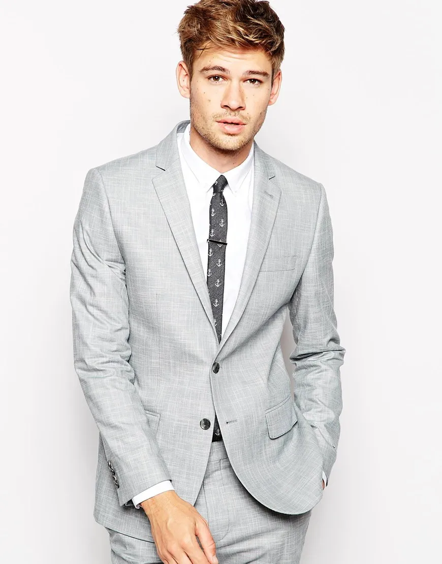 light gray suit pants
