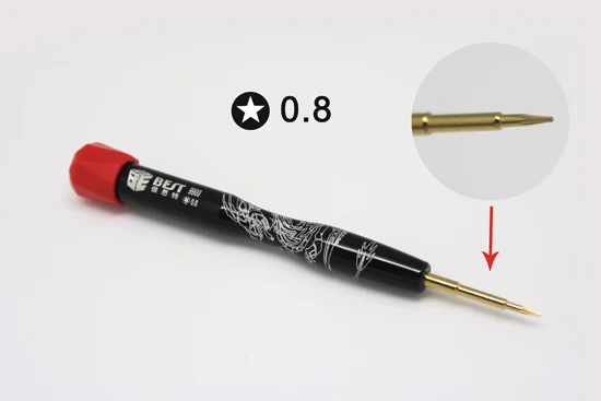 

BST-9900 0.8mm Star Pentalobe Screwdriver for Apple iPhone 7 6s 6 5s 5c 5 SE Bottom 5-Point Screws Opening Tool