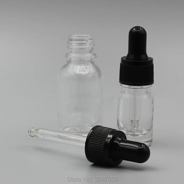 5ml10ml15ml20ml30ml50ml100ml пустая прозрачная стеклянная капельница с стеклянными пипетками