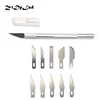 ZtDpLsd 11 Blades Metal Scalpel Craft Engraving Pen Knives DIY Wood Paper Carving Fruit Food Cutting Repair Stationery Art Tool ► Photo 1/4