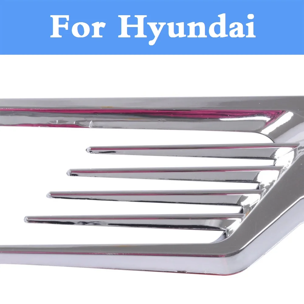 

New Stylish Cool Car stying Hole Intake Duct Flow Grille Sticker for Hyundai Accent Aslan Atos Avante Centennial Tuscani Verna