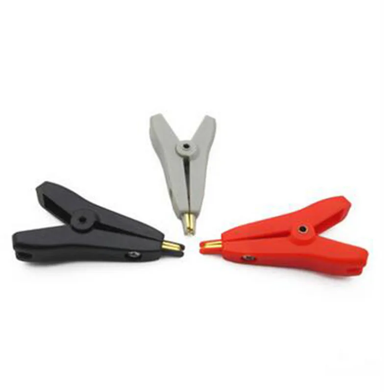 

1pc SMD test clip full of copper gilded red/black/white