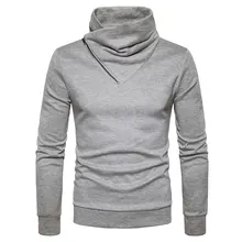 Men's Top Design Zipper Decor Turtleneck Solid Sweaters Slim fit Pullover Mans Clothes 2018 Long Sleeve Sweaters for Male