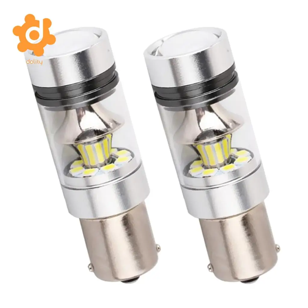 Baoblaze 2 Pieces Car 1156 BA15S 100W LED Lights Turn Signal Reverse Bulb 6000K White