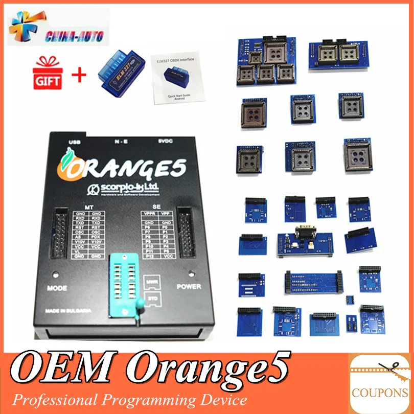

OEM Orange5 Professional Programming Device With Full Set Hardware + Enhanced Function Software Orange 5 programmation DHL Free