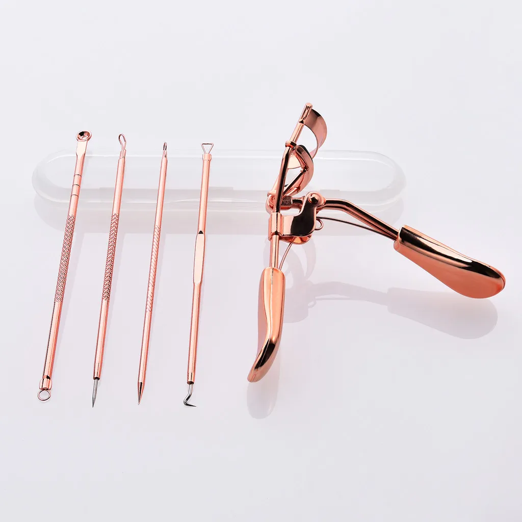

Hemorrhoids Needle Set of 4 - Golden Eyelash Curlers Eyelash Reel Remover Blackhead Skin Care Makeup Tools25