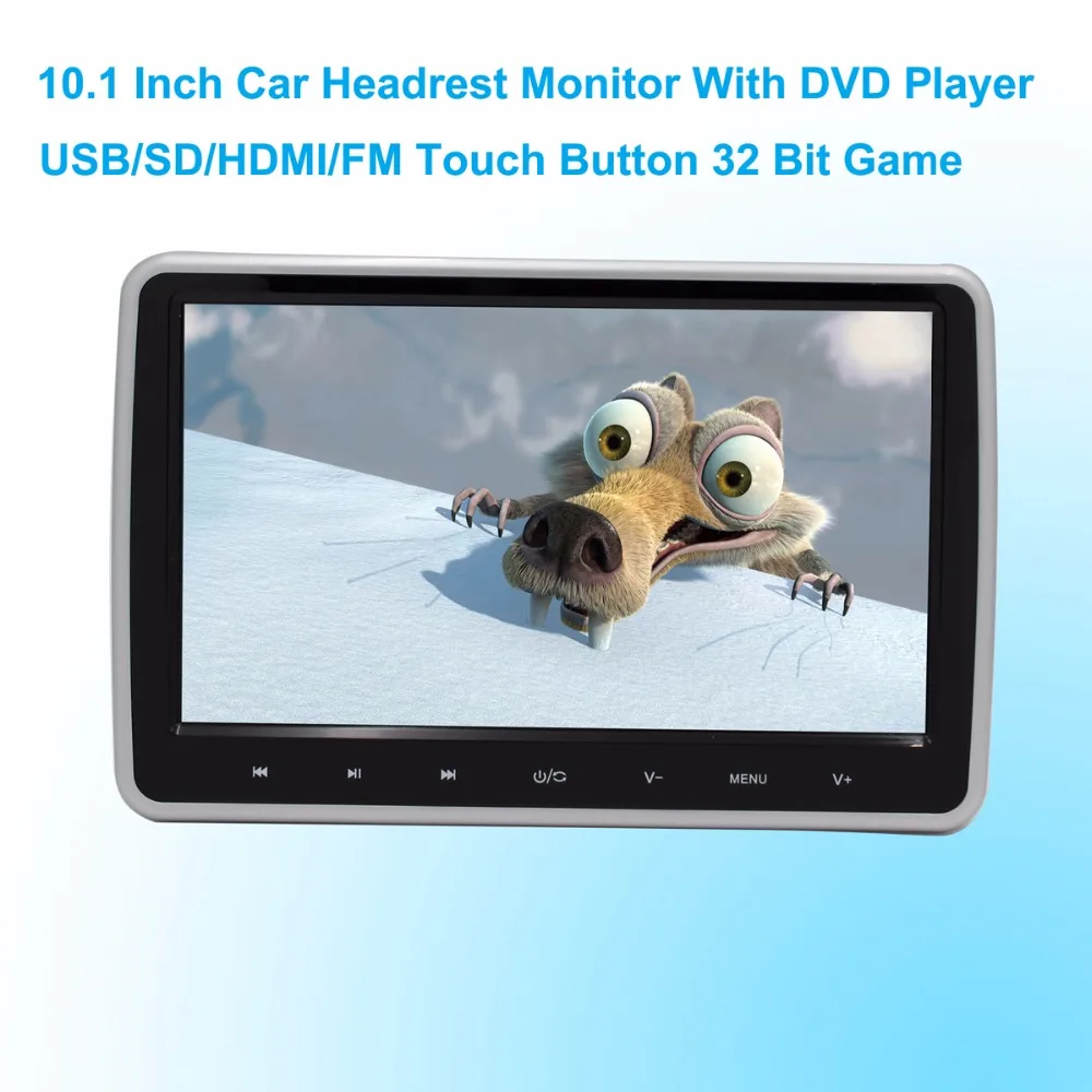 imágenes para Coches Reproductor de DVD Reposacabezas Monitor de 10.1 Pulgadas 1024*600 LCD Monitor de Reposacabezas Reproductor de DVD USB/SD/HDMI/FM Juego Botón Táctil imágenes para Coches Reproductor de DVD Reposacabezas Monitor de 10.1 Pulgadas 1024*600 LCD Monitor de Reposacabezas Reproductor de DVD USB/SD/HDMI/FM Juego Botón Táctil