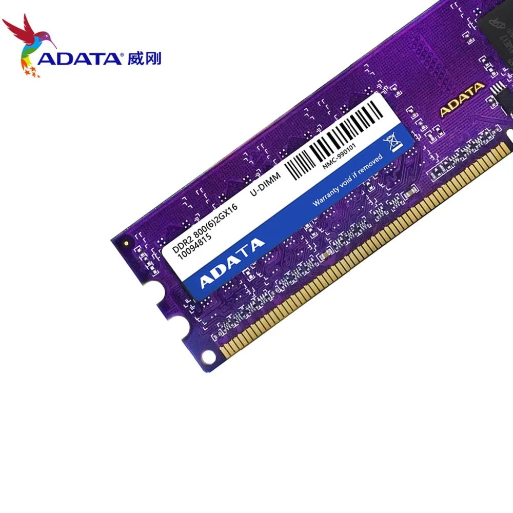 AData DDR2 2 Гб Оперативная память 800 МГц PC2-6400U 240PIN U-DIMM память для настольного компьютера