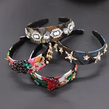 Барокко мода оголовье Изысканная пятиконечная звезда красота голова геометрические корт оголовье красота выстрел темперамент оголовье 897