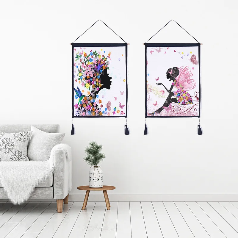 Us 12 12 30 Off Creative Hanging Painting For Room Wall Decoration Goddess Of Nature Design Canvas Printing Paint By Numbers Wall Art Pictures In