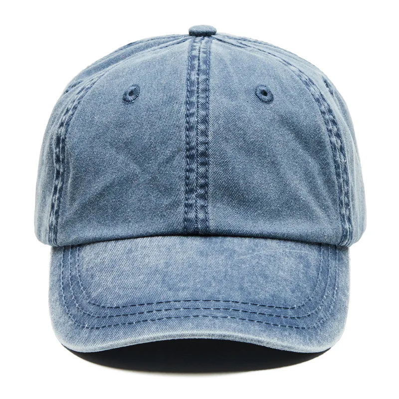 Baseball Cap Dad Hat Men Women Adjustable Denim Caps Curved Bill Hip Hop Tennis Outdoor Accessory (3)