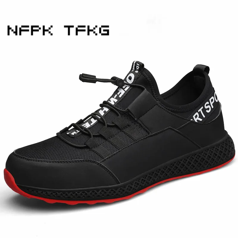 

italian brand design men large size breathable steel toe cap work safety shoes black construction worker shoe security boots man