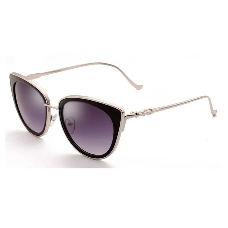 Бренд Deigner синие зеркальные солнцезащитные очки женские солнцезащитные очки «кошачий глаз» женские трендовые Ретро Винтажные Золотые очки для девушек UV400 Oculos