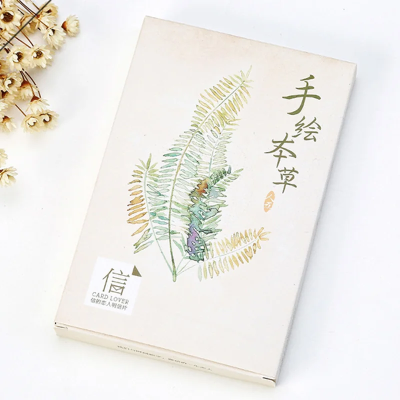 

30 pcs/lot Vintage Plant Colorful postcard landscape greeting card christmas card birthday card message gift cards