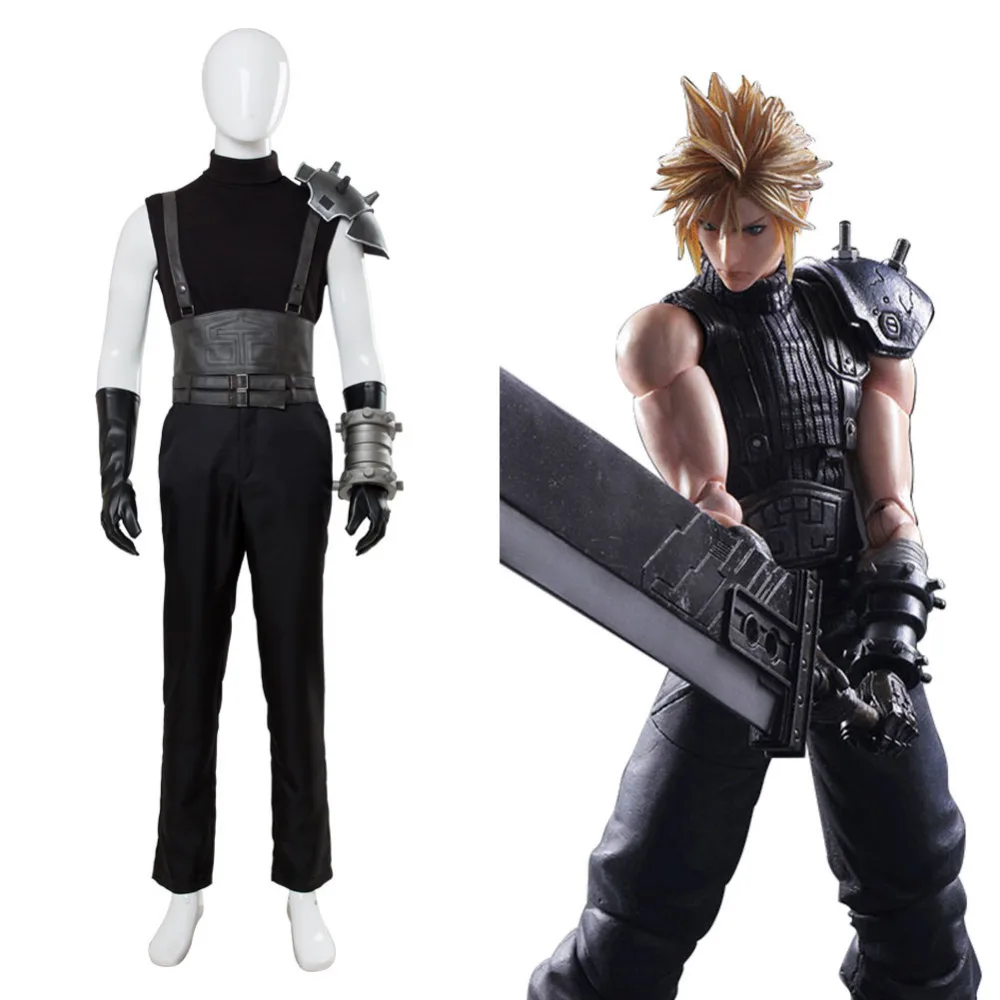 Final Fantasy VII FF 7 Cloud Strife костюм для косплея Хэллоуина карнавальный костюм|Игровые