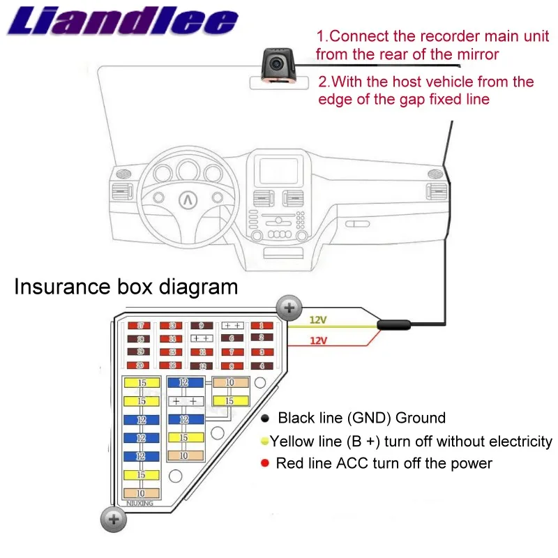 Liandlee для Land Rover LR Discovery Sport~ автомобильный дорожный рекорд WiFi DVR видеорегистратор для вождения