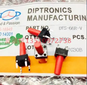 

Taiwan round to touch the DIP switch imports DTS-66R-V button switch 6*6*13 h 50 million long life