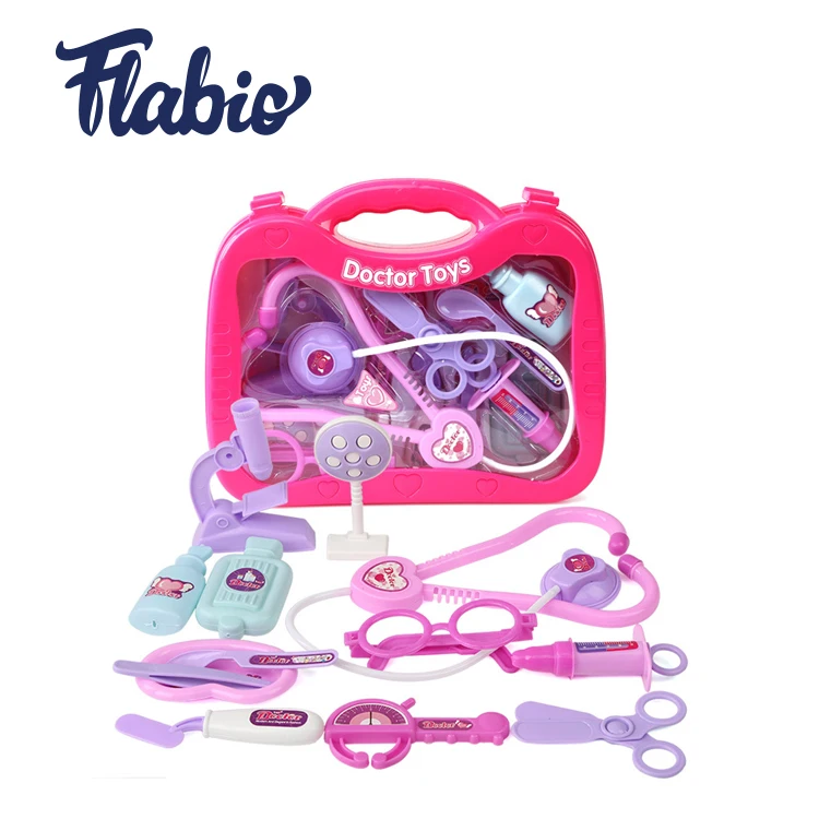 Children simulation medicine toolbox when the doctor toy stethoscope