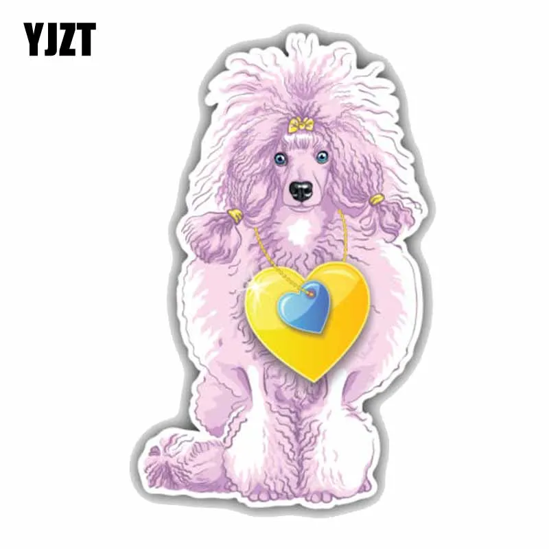 3/'/' or 5/'/' Poodle Dog Head Car Bumper Sticker Decal