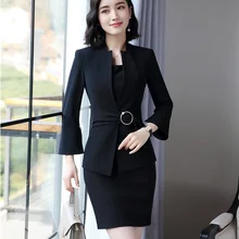 Новинка, модные женские костюмы, пиджак делового костюма и блейзер, комплекты одежды, офисная одежда