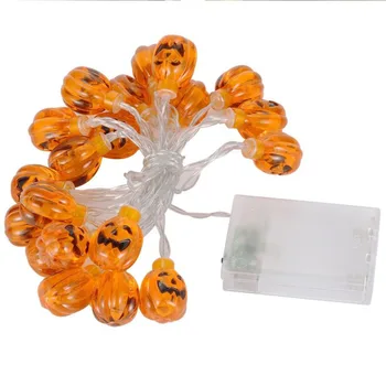

MUQGEW New 2018 Fashion Advanced Design Pumpkin 20 LED String Light Halloween Decoration Lights Warm white 7.2ft Lighting