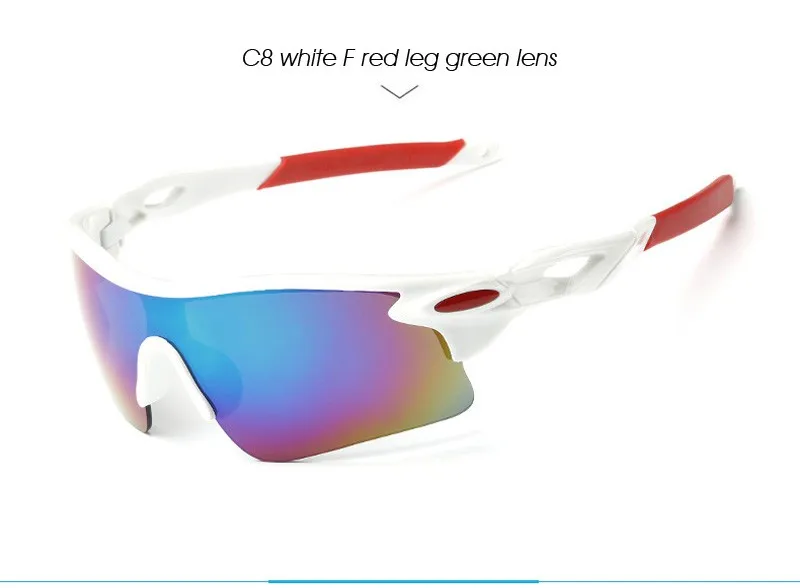 C8 white F red leg green lens