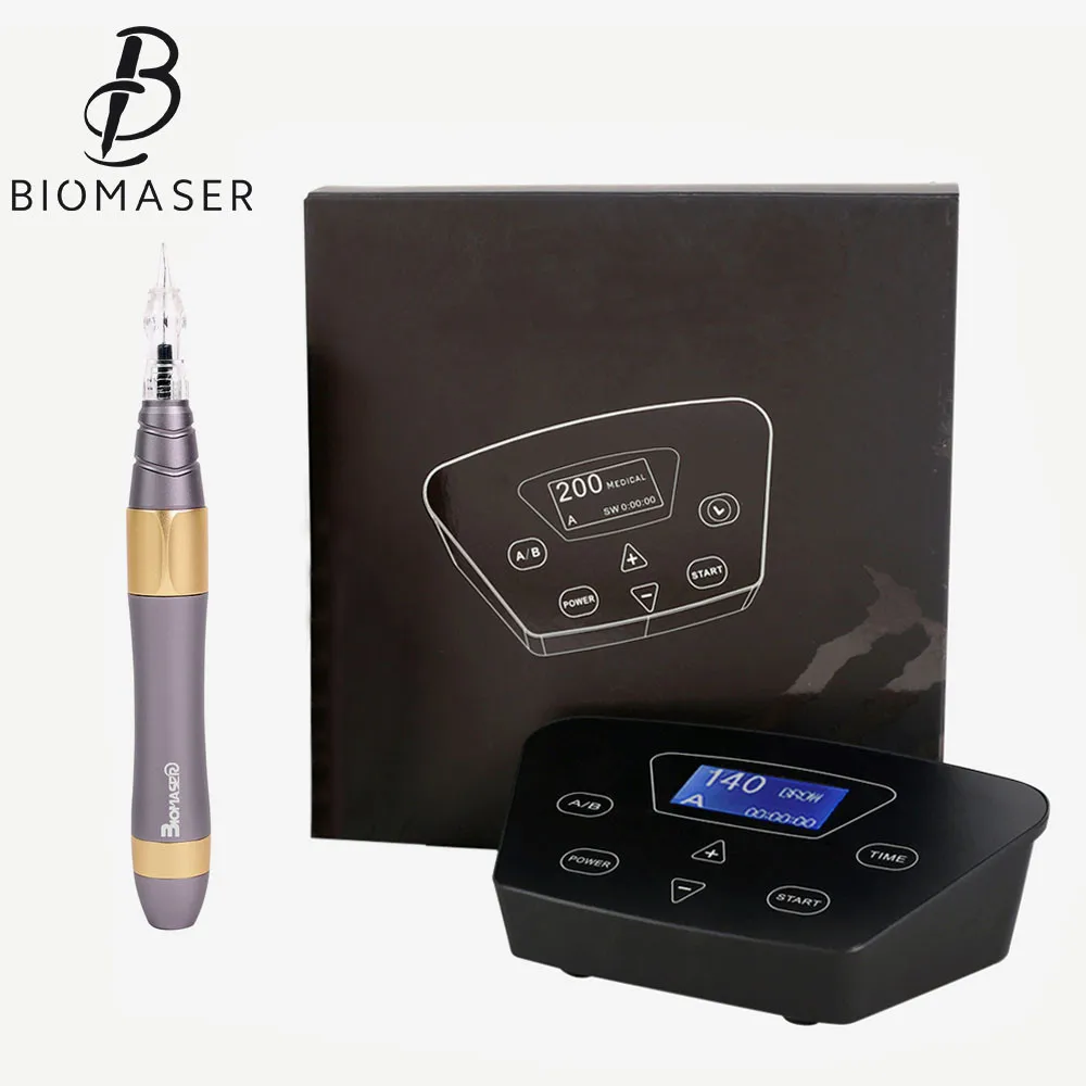 Pаспродажа Biomaser татуаж машины комплект для бровей Губы Швейцарии вращающегося электродвигателя профессиональный макияж татуировки перманентный