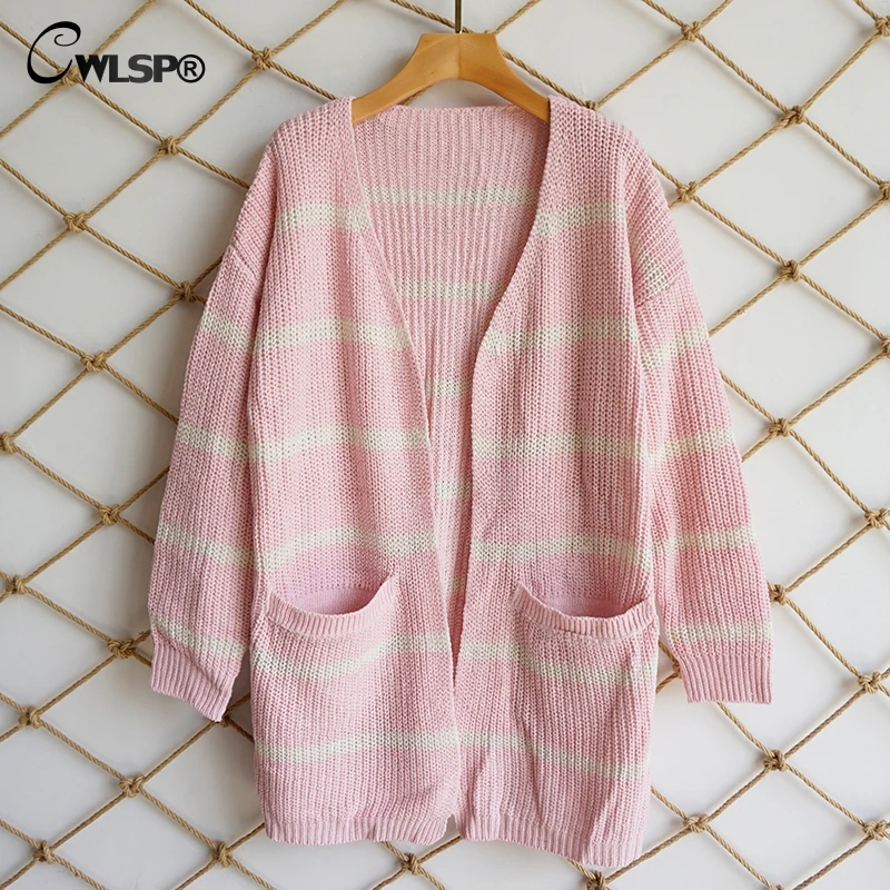 CWLSP 2018 Autumn Solid Ribbed 5 Color Women Pull Femme Sweaters O Neck Casual Long Sleeve Top Feminino Korean Style QZ3101