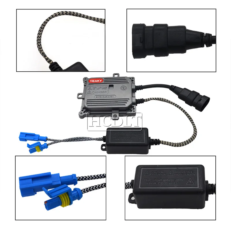 HCDLT 45W Yeaky Xenon HID Headlight Kit Xenon H1 H7 HB3 9005 HB4 9006 H11 5500K HID Bulb Car Light 45W Yeaky Fast Bright Ballast (3)