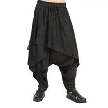 Модные мужские штаны-шаровары с принтом из двух частей; мужские брюки; pantalones hombre; брюки-карго для мужчин; pantalon homme