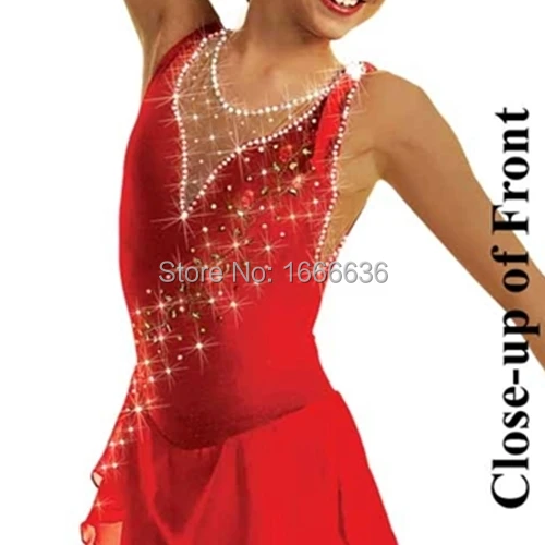 2016 Hot Sales Figure Ice Skating Dresses For Girls New Brand Vogue Competition Customized Dress DR2974 | Тематическая одежда и