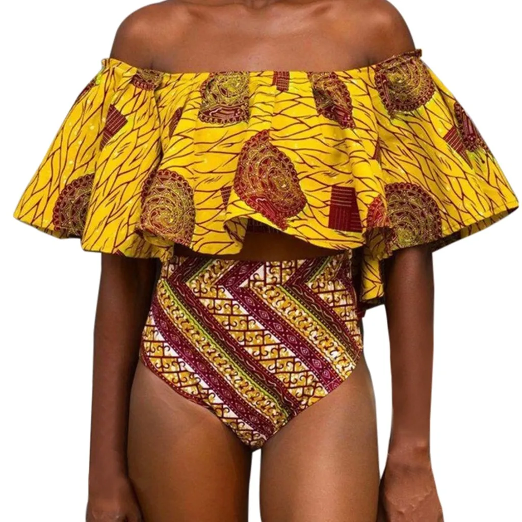 

FREE OSTRICH High quality women's comfortable underwear pajamas split floral print beachwear large size beach set Biquini